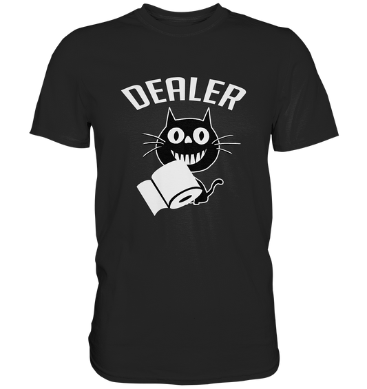 Dealer Grinsekatze Klopapier Corona - Premium Shirt