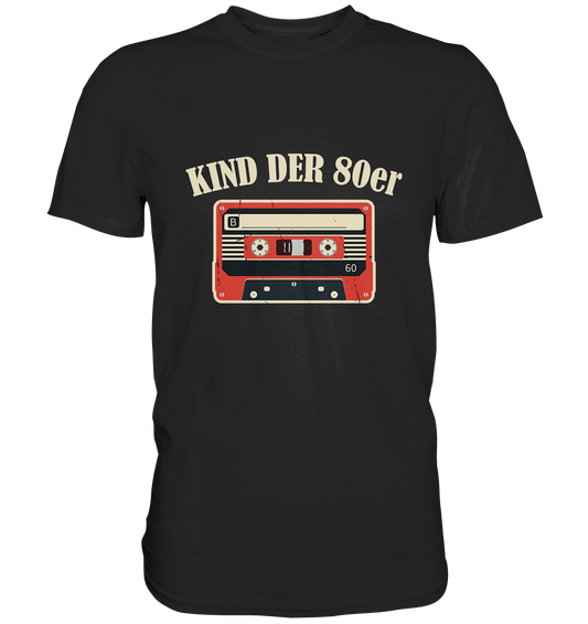 Kind der 80er Jahre. Retro Vintage - Premium Shirt