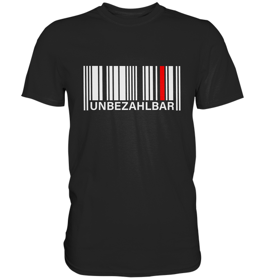 Unbezahlbar. Strichcode einzigartig - Premium Shirt