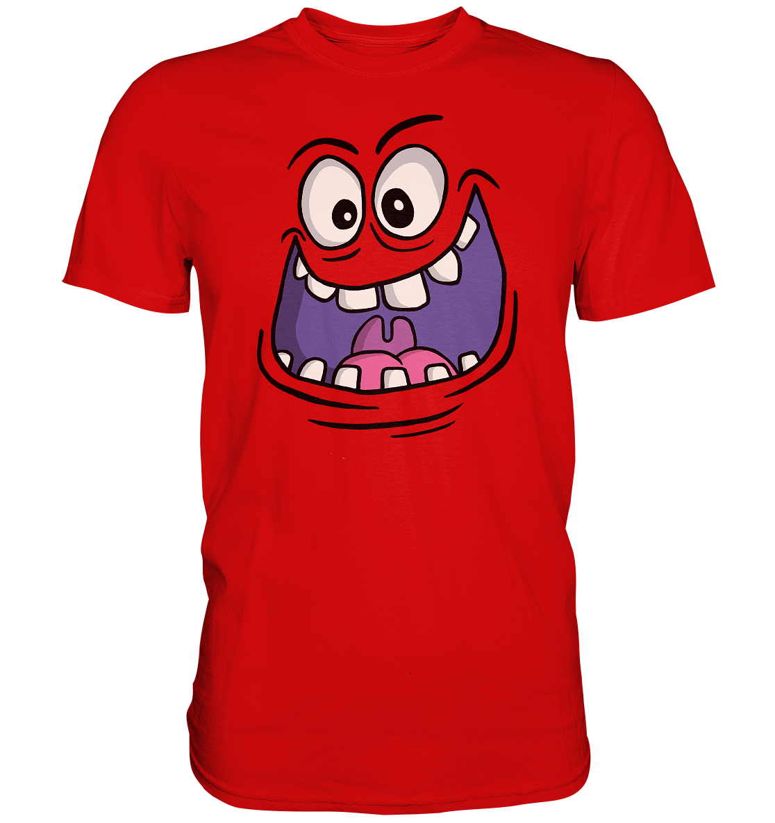 Monster Face. Lustiges Monster - Premium Shirt