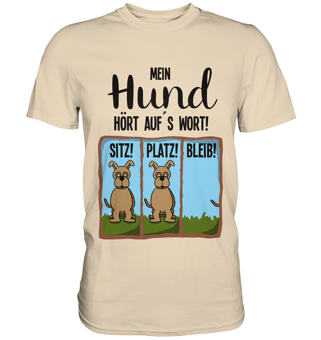 Mein Hund hört auf´s Wort. Hundetraining Agility - Premium Shirt