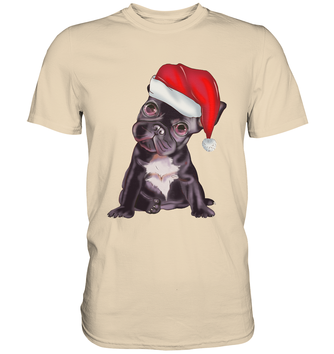 Santa Bulldogge Weihnachten - Premium Shirt