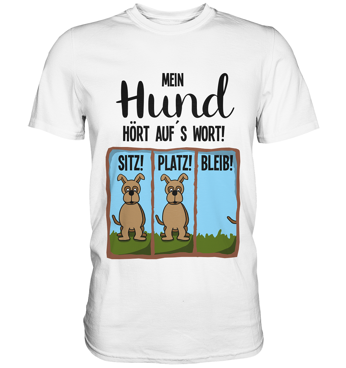 Mein Hund hört auf´s Wort. Hundetraining Agility - Premium Shirt