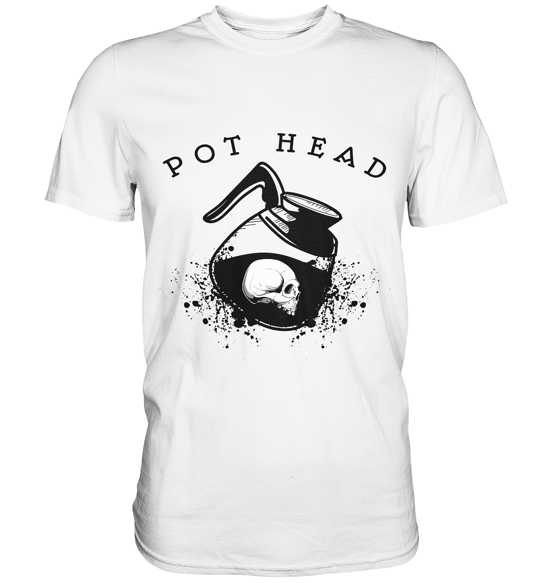 Pot Head Kaffee Skull - Premium Shirt