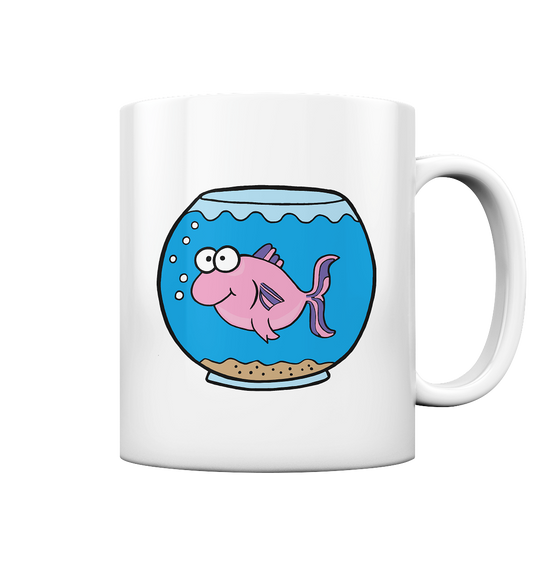 Fisch im Glas - Tasse glossy