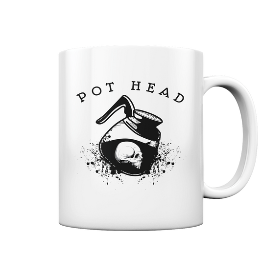 Pot Head Kaffee Skull - Tasse glossy