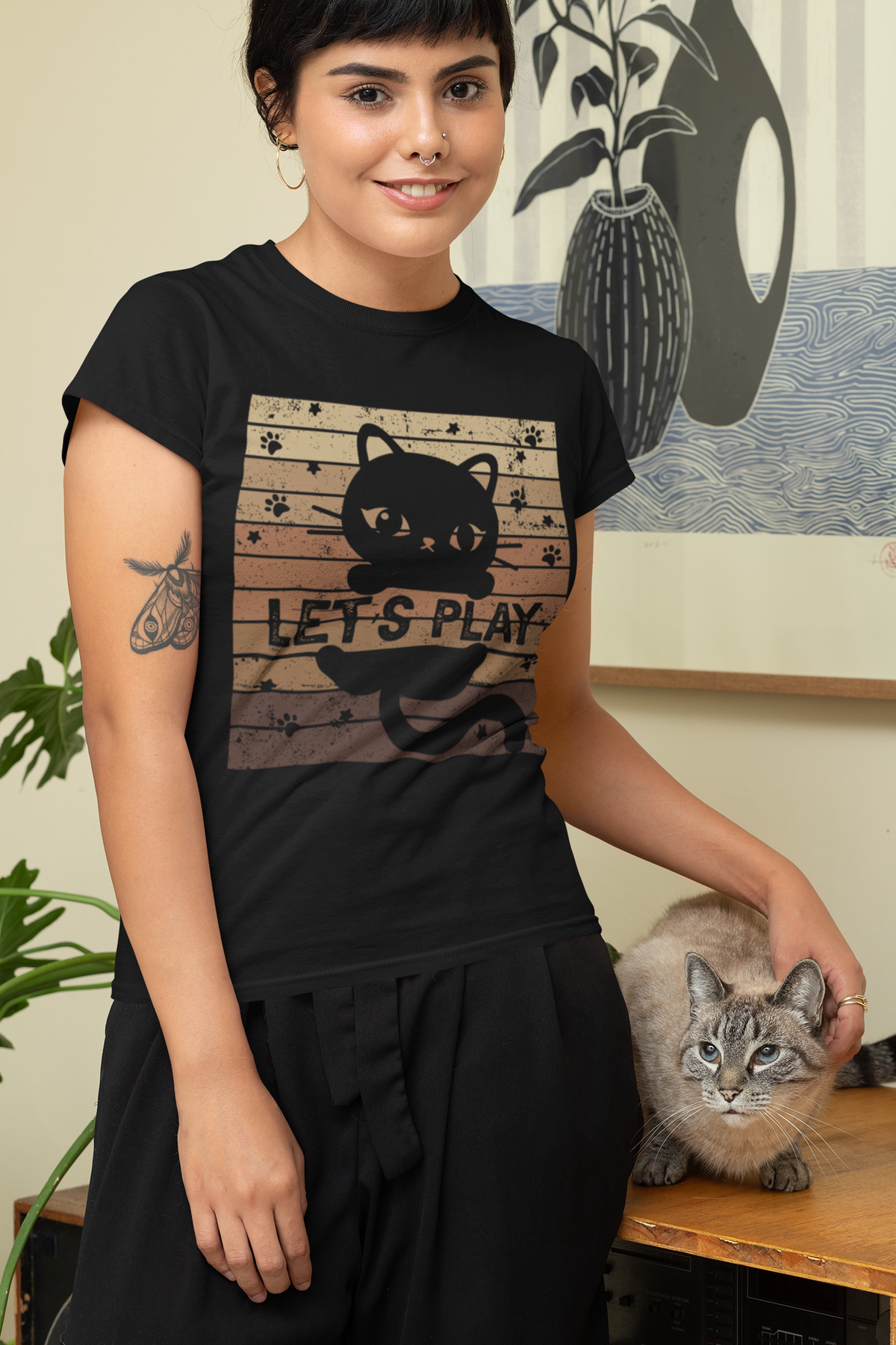Let´s play. Katze - Ladies Premium Shirt